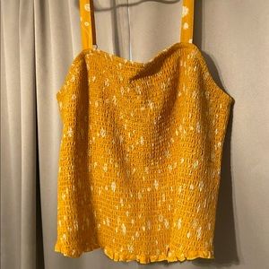 Torrid Smocked Crop Top Size 3